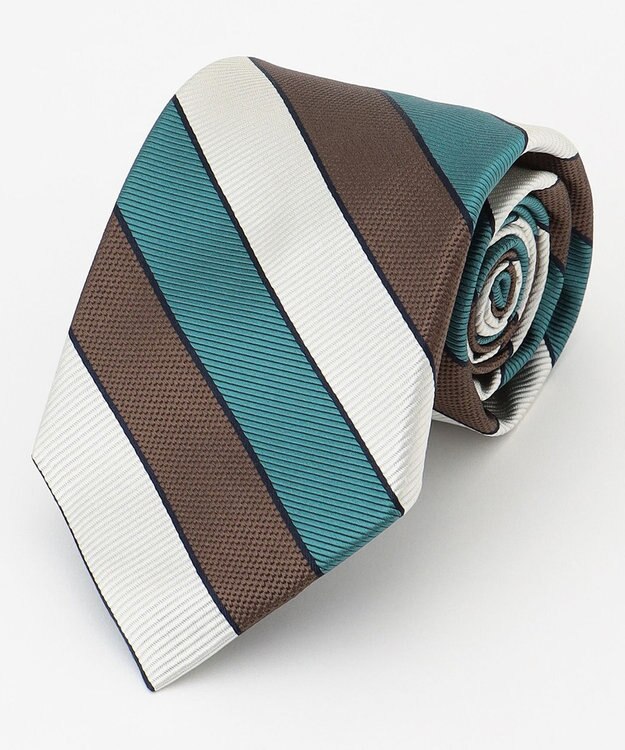 J.PRESS MEN 【STRUCTURE MIX COLLECTION】レジメンタル ネクタイ グリーン系2