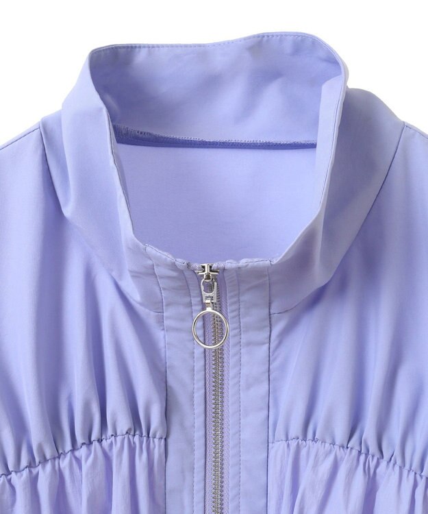 Green Parks ギャザーナイロンブルゾン Light Purple