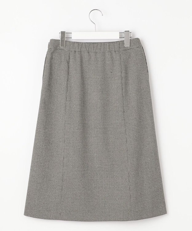 J.PRESS LADIES L 【洗える】Mixツイードチェック スカート ライトグレー系3