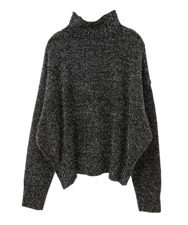 Green Parks ・Ｐｅｔｉｔ　Ｆｌｅｕｒ　ラメタートルニット Black