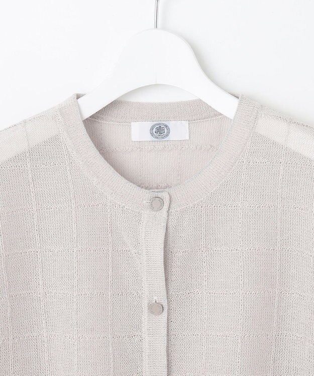 J.PRESS LADIES 【洗える】WINDY JACKET ニット ジャケット グレージュ系