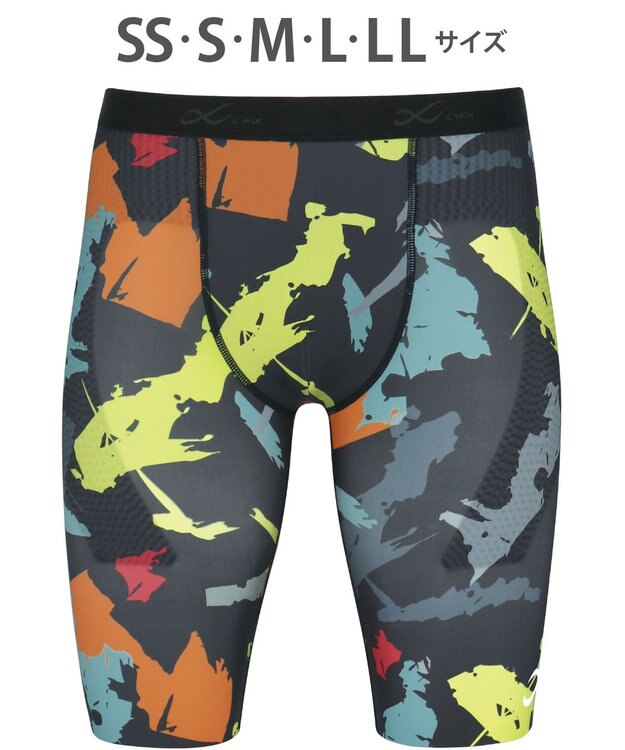 CW-X 【MEN】 CW-X 股関節サポート タイツ 【大谷翔平愛用モデル・撮影着用品番】 下半身の軸がブレにくい 骨盤サポート 球技 陸上 ハーフ ひざ上丈 5分丈 メンズ HOO505 /ワコール グリーン