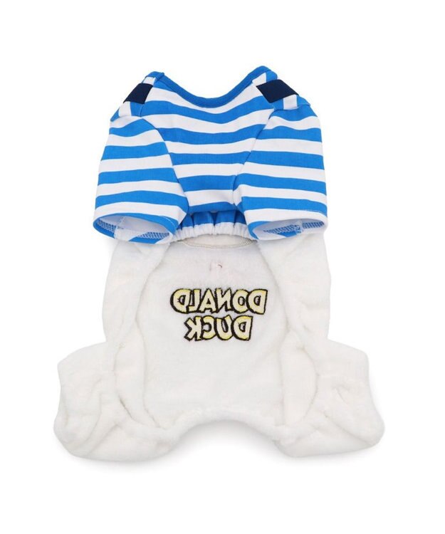 PET PARADISE ディズニー ドナルドダック 顔 ふわ パンツ上下 小型犬 ホワイト