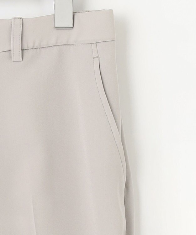 自由区 【XSサイズ～/洗える/セット可】ダブルクロス テーパードパンツ ライトグレー系