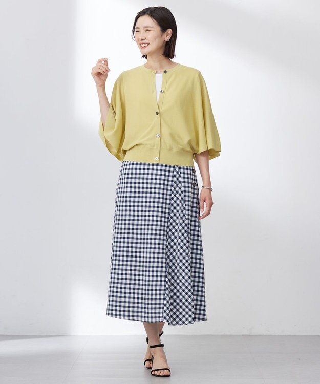 J.PRESS LADIES L 【洗える】スムースジャージー ノースリーブ カットソー オフ系