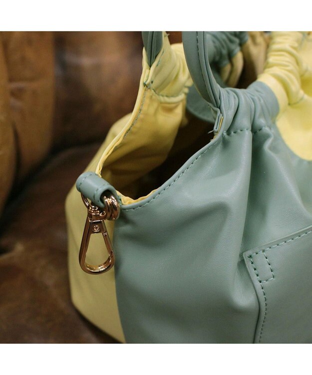 ROOTOTE 0655【直営店限定】ベビールー.クランプリー.2トーン-A 01：ミントイエロー