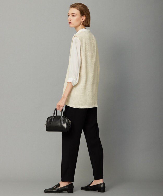 ICB スラブヤーンツイード ベスト トープ系