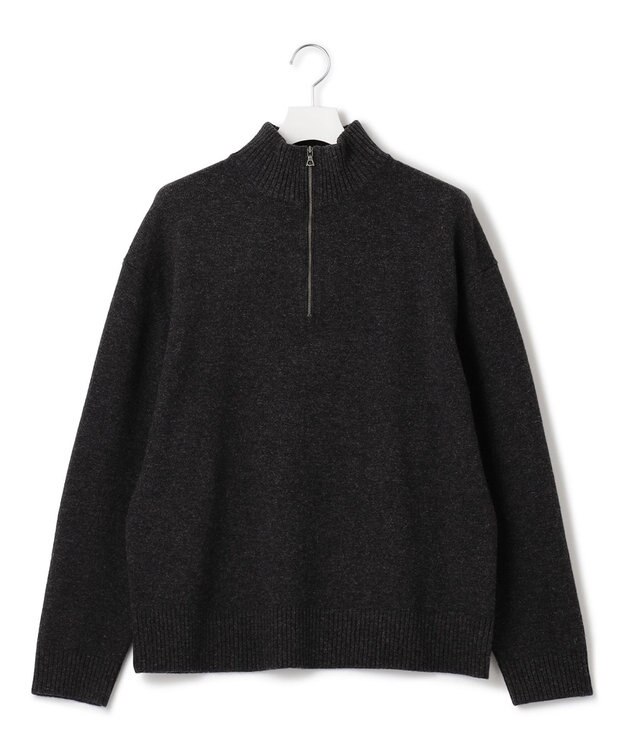 J.PRESS YORK STREET 【UNISEX】NEW ENGLAND ハーフジップニット グレー系