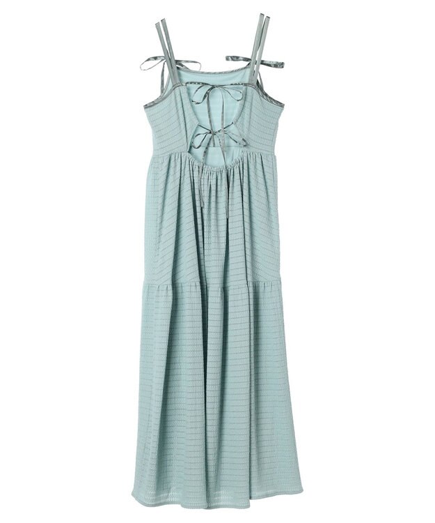 earth music&ecology 表面感肩リボンキャミワンピース Mint