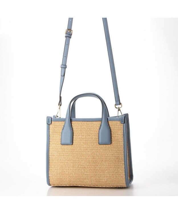 UNBILLION cachecache ポリプロピレン2wayスクエアトートバッグ ブルー