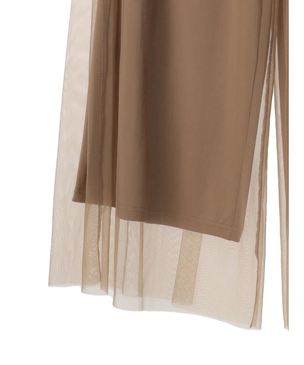 Green Parks ・ＥＬＥＮＣＡＲＥ　ＤＵＥ　チュールギャザーパンツ Mocha