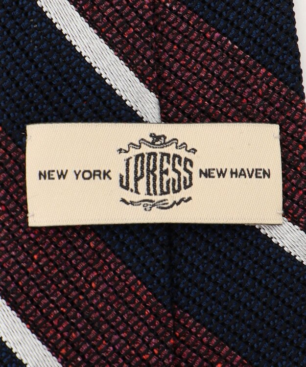 J.PRESS MEN 【KUSKA×J.PRESS ALL HANDMADE GRENADINE COLLECTION】レジメンタル ネクタイ ワイン系2