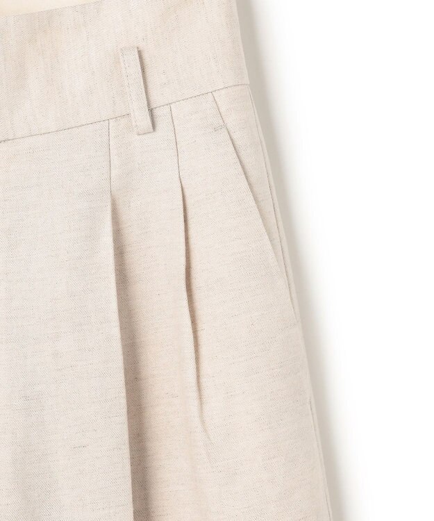 uncrave リヨセルライトリネン ワイドトラウザー フラックス