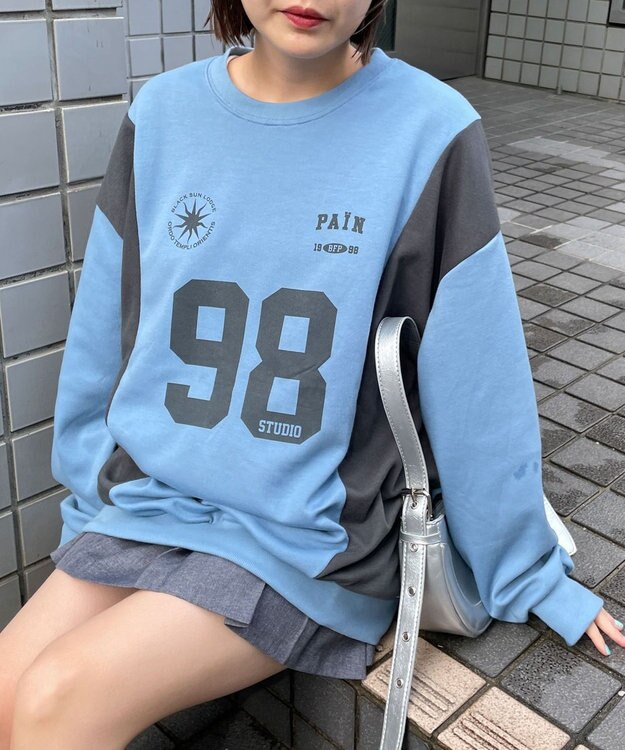 WEGO ナンバリングゲームプルオーバー ブルー