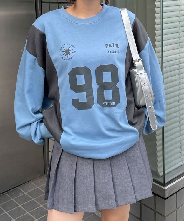 WEGO ナンバリングゲームプルオーバー ブルー