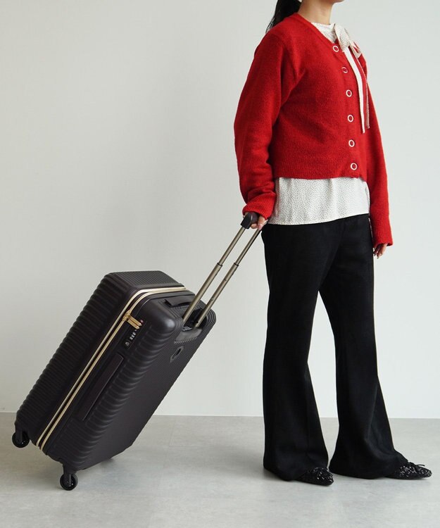 ACE BAGS & LUGGAGE 【雑誌掲載】 HaNT×Jewelna Rose コラボ スーツケース Mサイズ 06822 ハント ジュエルナローズ ダークブラウン