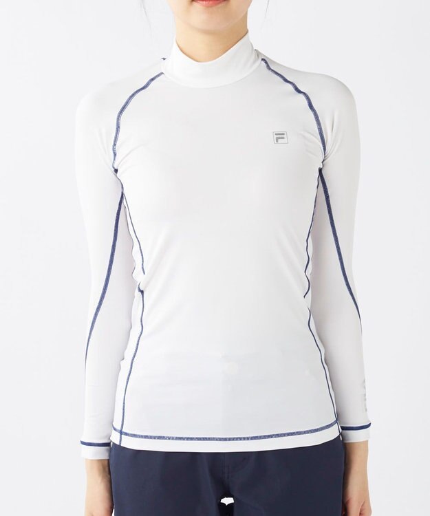 FILA GOLF／marie claire 【FILA GOLF】コンプレッションロングスリーブシャツ ホワイト