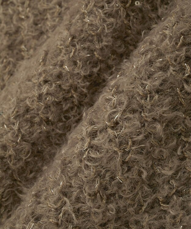 earth music&ecology スパンコールブークレカーディガン Mocha