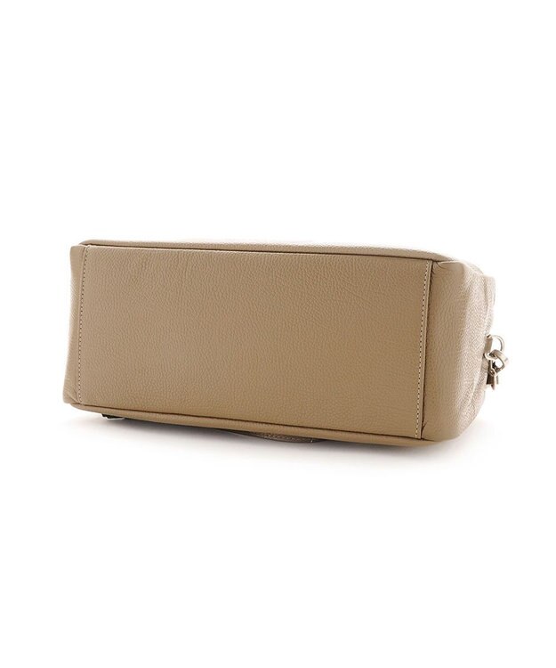 MioFIRANO レクタングル本革ハンドバッグ 2WAY　fiLEAT フィリート GRAY