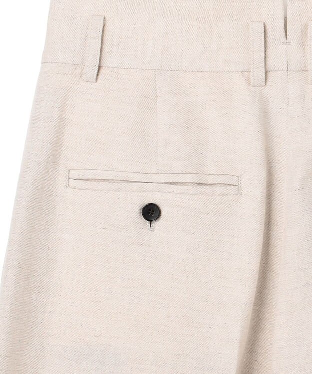 uncrave リヨセルライトリネン ワイドトラウザー フラックス