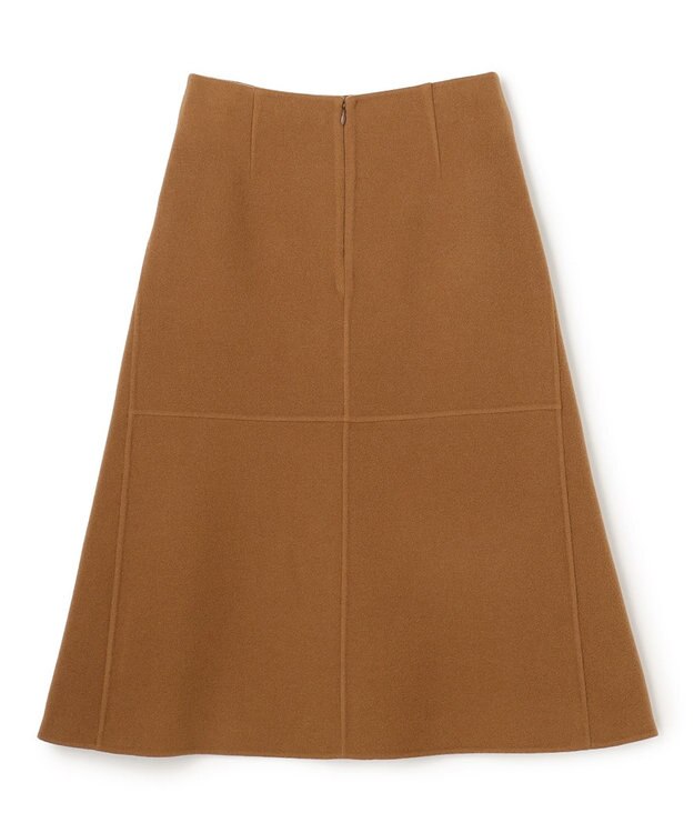 BEIGE， LEMOORE / ウールリバーAラインスカート Caramel