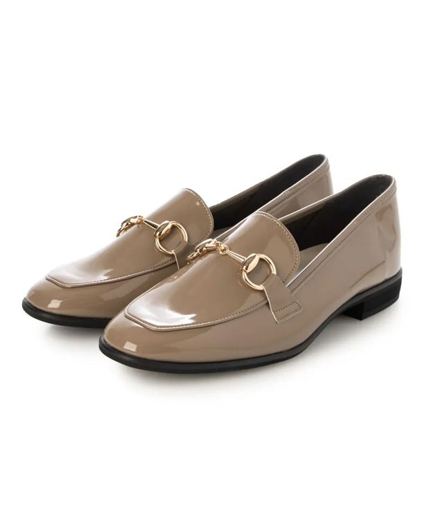 MODE ET JACOMO <carino>ビットローファー ベージュエナメル