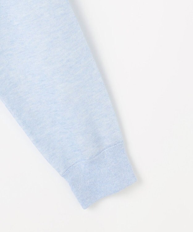 自由区 L グラフィックジャカード ニット サックス×オフ