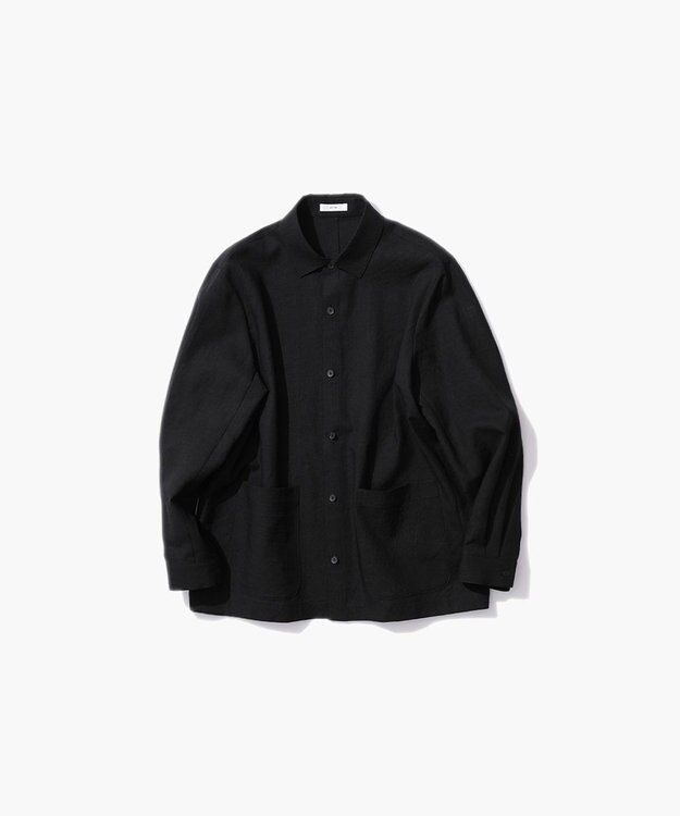 ATON KYOTO TSURIZOME LINEN | シャツジャケット - UNISEX BLACK