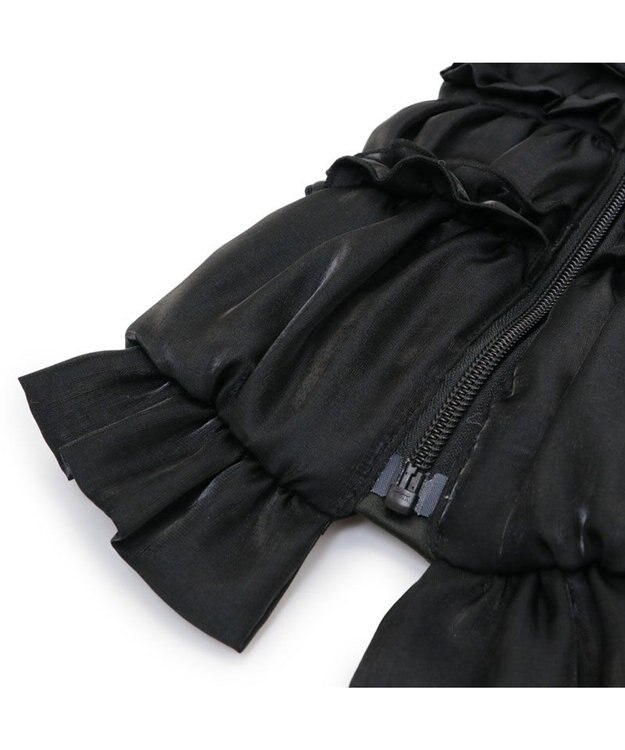 PET PARADISE cherircouture リボン ギャザーベスト 《ブラック》 小型犬 ブラック