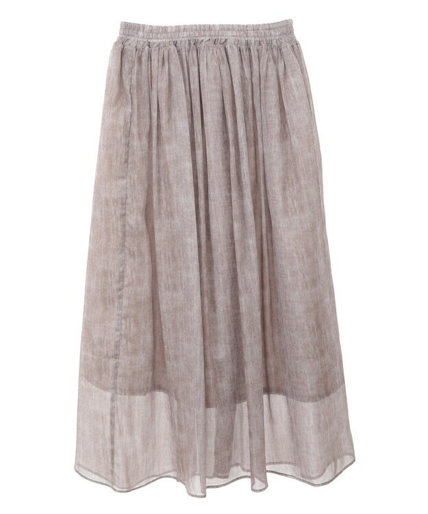 Green Parks SET2点マーブル柄＋チュールスカート Ivory