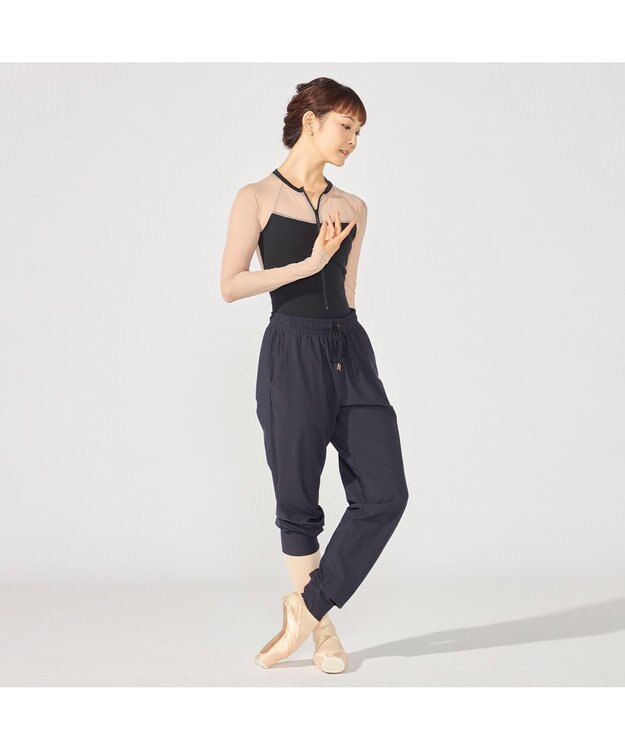 Chacott ロングスリーブレオタード ブラック