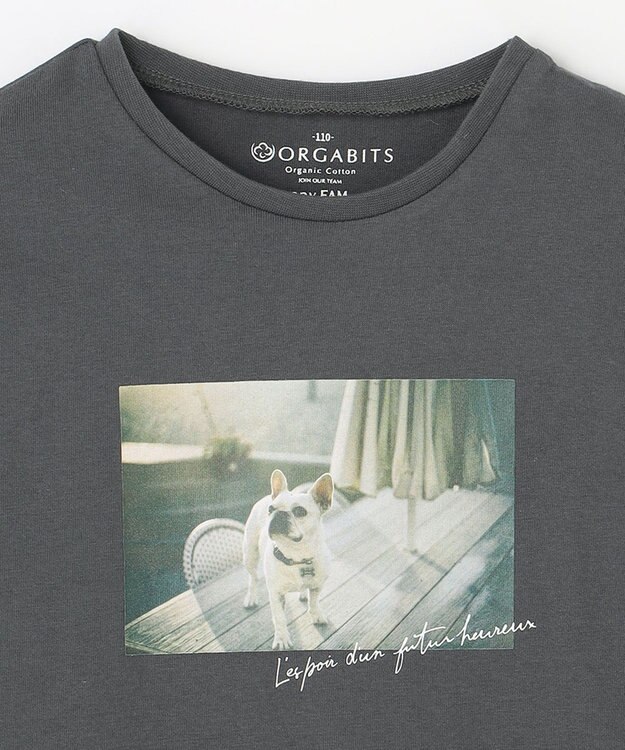 ANY KIDS オーガビッツカラーロゴTシャツ 犬フォト