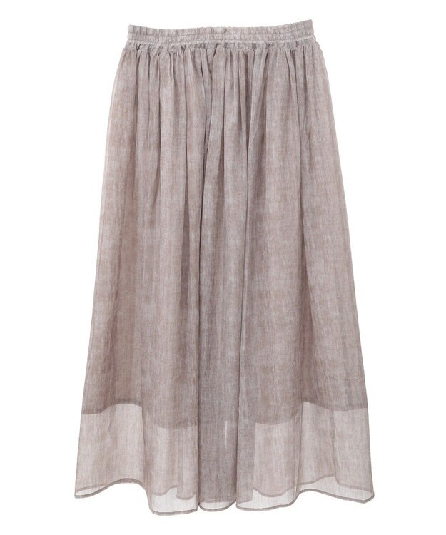 Green Parks SET2点マーブル柄＋チュールスカート Ivory