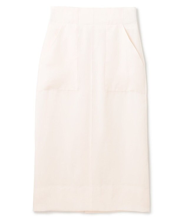 BEIGE， 【洗える】BERNARD / リネンアウトポケットハイウエストスカート Meringue