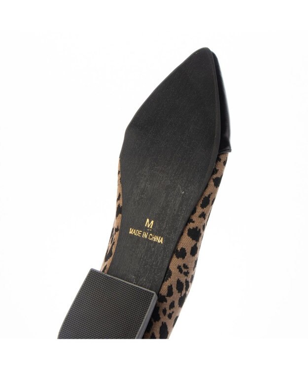 MODE ET JACOMO <noyau>ポインテッドトゥコンビデザインパンプス ベージュキジ