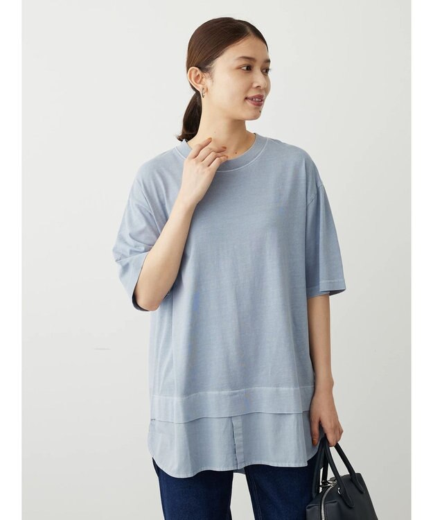 Green Parks ピグメントドッキングチュニック Blue