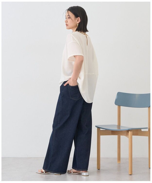 AMERICAN HOLIC サッカーコクーンブラウス Off White