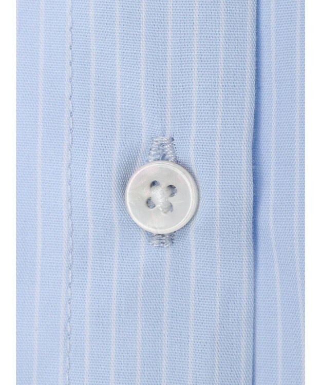 earth music&ecology Ｔ／Ｃ　スタンドフリルブラウス Stripe