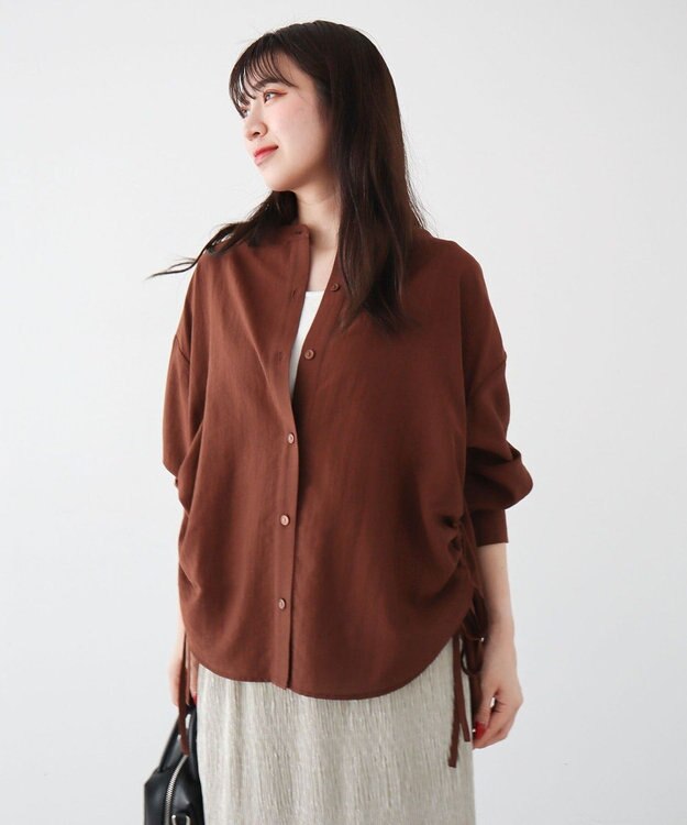 Green Parks ・ＡＮＤＳＥＡＲＣＨサイドドロストバンドカラーシャ Brown