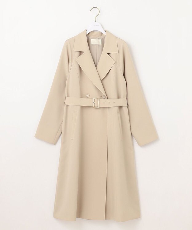 ANY SIS 【洗える】ライトミディ トレンチコート ベージュ