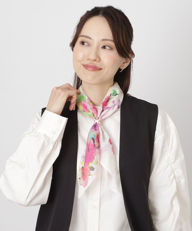 MOONBAT Luna Luce(ルナルーチェ)スカーフリング パール調 Cross Ring お手持ちのスカーフを通すだけ ギフト ペールピンク