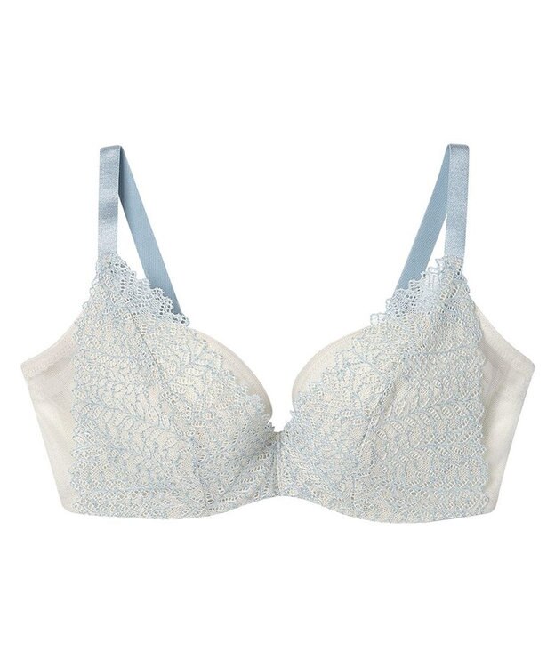 une nana cool 【脇高で背中スムージングブラジャー】さあわたし　レース アイボリー