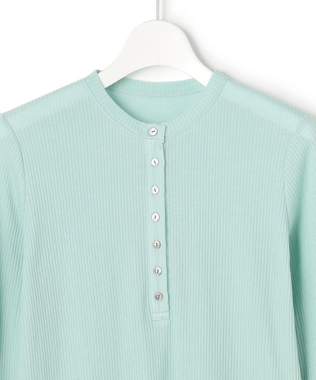 23区 【先行予約】シアーリブ レイヤード ロンTEE スモーキーグリーン系