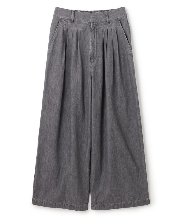 uncrave ライトデニム ワイドパンツ グレー