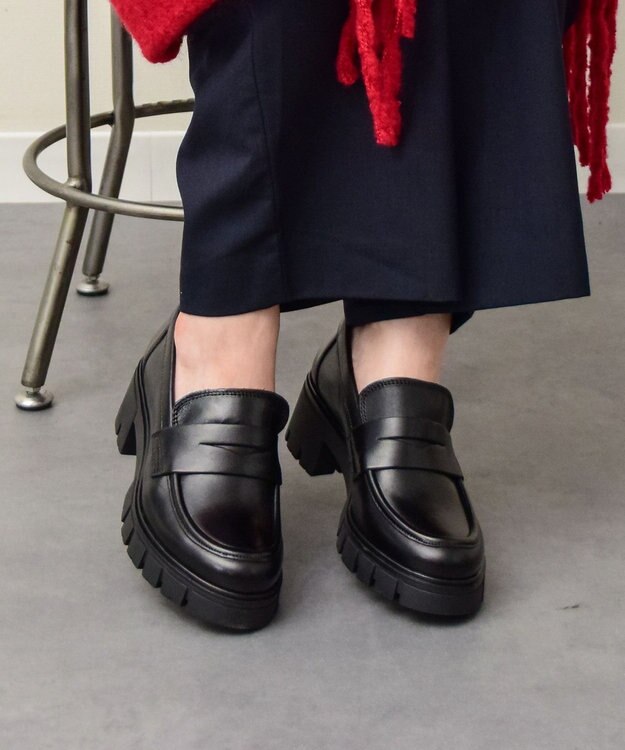 Bridget Birkin 【PARADIS COULEUR】トラックソールローファー ブラック