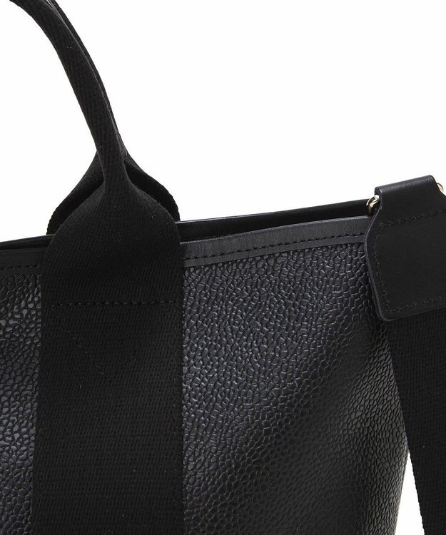 TOPKAPI 【Breath TOPKAPI】SCOTCH GRAIN スコッチグレイン ショルダー付き ミニ トート バッグ ブラック