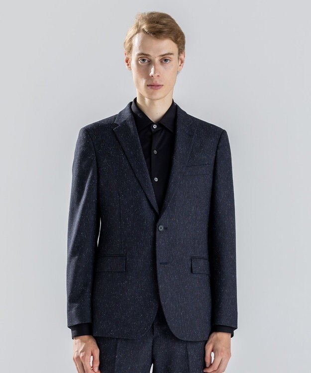 JOSEPH HOMME 新素材【セットアップ対応】カラーネップストレッチ 　テーラードジャケット ネイビー系