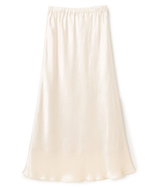 uncrave アセテートヴィンテージサテン バイアススカート エクリュ