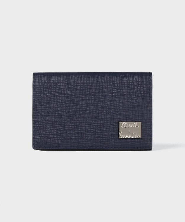 Paul Smith メタルクロップドロゴ 名刺入れ ネイビー