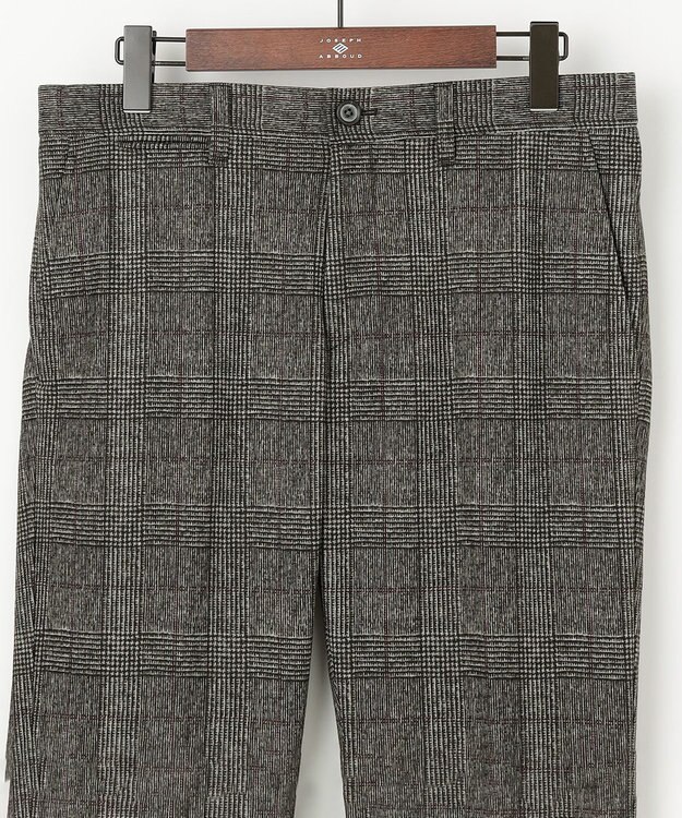 JOSEPH ABBOUD 【ストレッチ】フランネルジャージ パンツ ダークブラウン系4